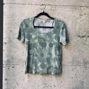 vintage 90s dragon graphic top